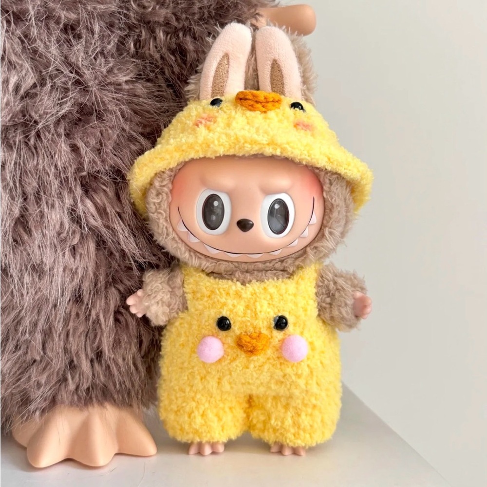 Handmade labubu The Monsters plush toy Knit Outfit, 2 pieces
